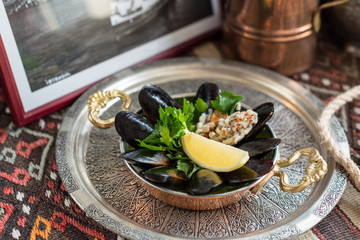 Turkish Rice Stuffed Mussels, Midye Dolma