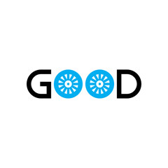 GOOD Tire logo design vector