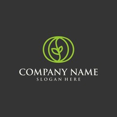 business tree logo creative concept money hand care finance