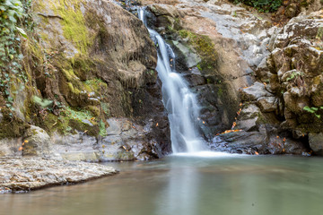 Naklejka premium Zonguldak Eregli stone lake waterfall