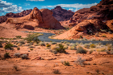 Valley of Fire Winding Road