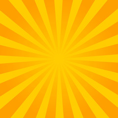 Yellow pop art comic background with blast halftone dot.Cartoon comic explosion pattern with radial sun. Comic background in retro style. vector illustration