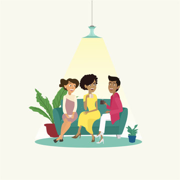 Girl friends spending time together