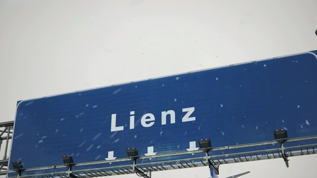 Airplane Landing Lienz in Christmas