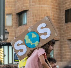 Young activists march as part of the Global Climate Strike of the movement Fridays for Future, in Valencia, Spain
