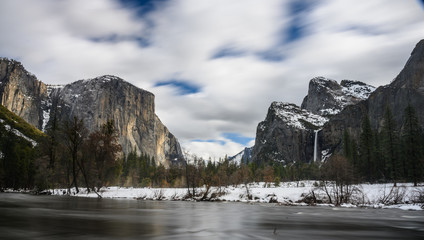 Clouds Streak Above the Yosemite Valley