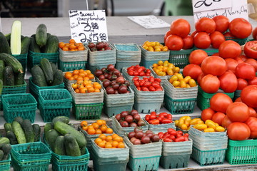 Tomaten auf dem Wochenmarkt