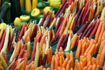 Karotten auf dem Markt