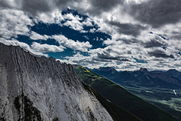 mountains and blue sky