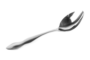 metal spoon isolated on white background