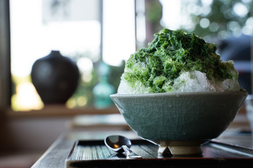 かき氷　shaved ice　crashed ice