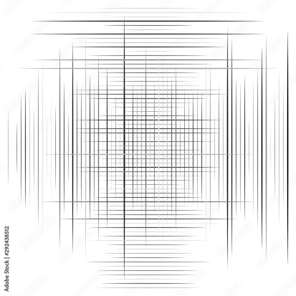 Poster Grid, mesh element. cellular, reticular grate, lattice. array of bisect, overlap lines, stripes. geometric monochrome, black and white element, pattern. Intersect straight, parallel lines, stripes