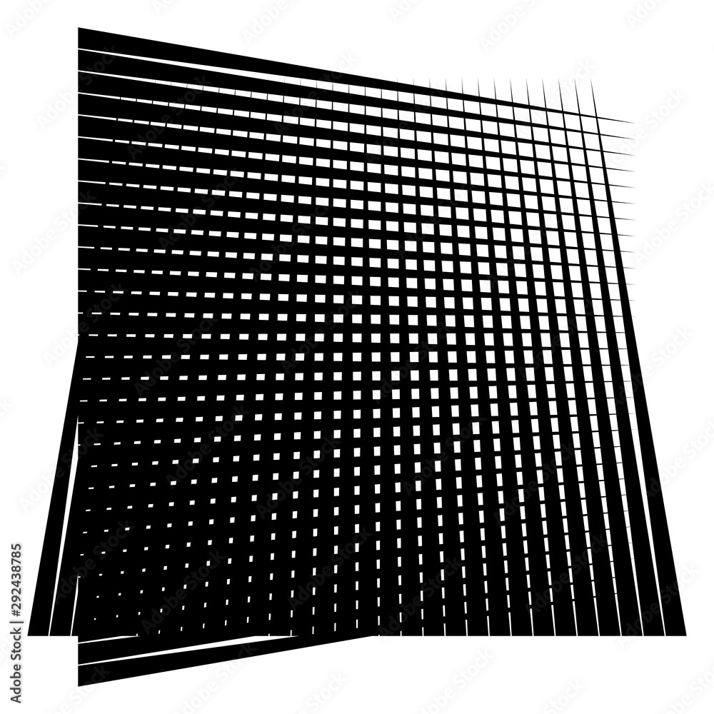 Poster Grid, mesh element. cellular, reticular grate, lattice. array of bisect, overlap lines, stripes. geometric monochrome, black and white element, pattern. Intersect straight, parallel lines, stripes