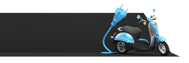 scooter électrique, illustration 3D