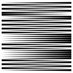 Random lines element. Random horizontal lines. Irregular straight, parallel stripes. Strips, streaks half-tone geometric pattern