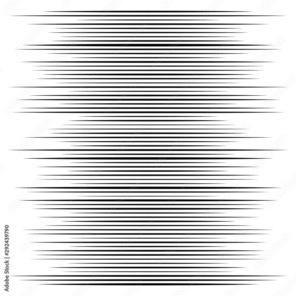 Leinwandbilder Random lines element. Random horizontal lines. Irregular straight, parallel stripes. Strips, streaks half-tone geometric pattern