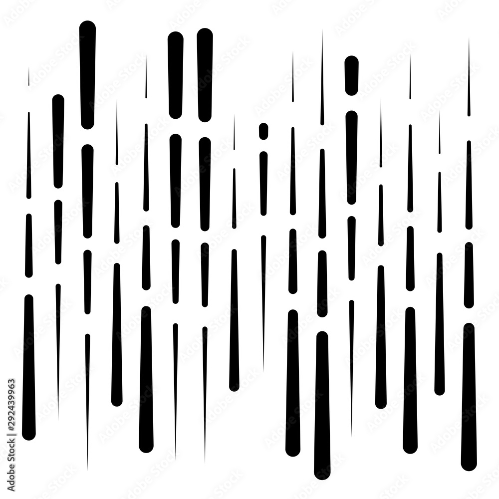 Aufkleber dashed dynamic lines, stripes pattern. random, irregular intermittent streaks design. interrupt vertical, straight parallel stripes texture