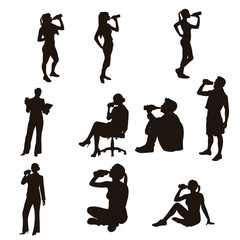 Drinking Silhouettes