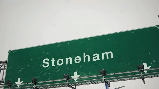 Airplane Landing Stoneham in Christmas