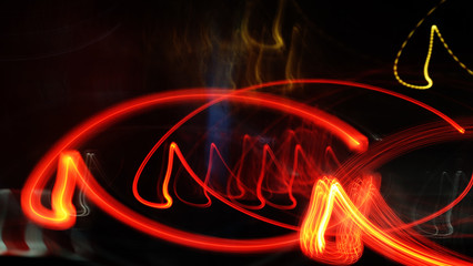 Art of light in slow motion