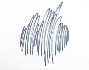 Hand drawn scribble smears on paper