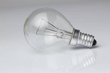 Electric lamp on a white background.