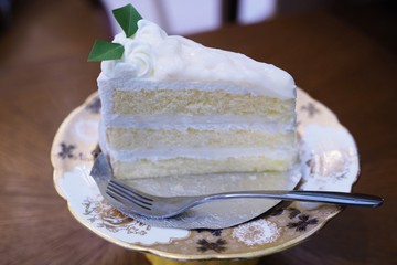 Cakes on dessert plate