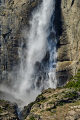 waterfall in mountains