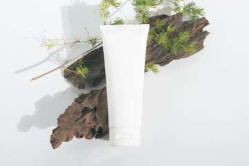 beauty spa medical skincare and cosmetic lotion bottle cream packaging product on white decor...