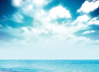 Obraz premium blue sea and sky