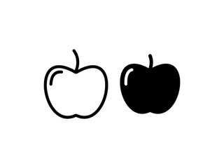 Apple, fruit icon vector