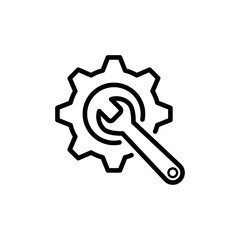 wrench icon trendy