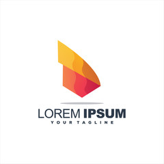 awesome gradient abstract logo design