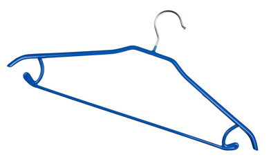 Clothes hanger on white background