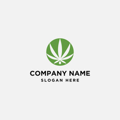 marijuana logo icon template - vector © Rahil_project