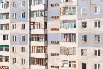 Facade of an old apartment building