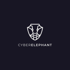 cyber security in the form of an elephant logo