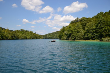 Fototapeta na wymiar tropical island in lake