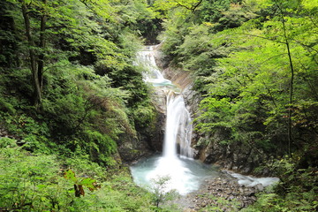 西沢渓谷　七ツ釜五段の滝　Nanatsugama-Godan-no-Taki