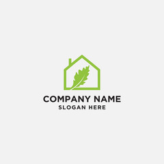 oak home logo design template - vector
