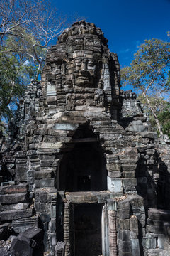 Old remote temple of Banteay Chmar in the northwest of Cambodia 