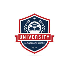 Fototapeta premium University, college logo vector