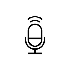 microphone icon trendy