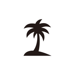 Palm tree icon vector