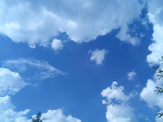 blue sky with clouds