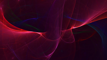 3D rendering abstract fractal technology wallpaper 