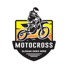 Motocross logo vector
