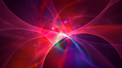 3D rendering abstract fractal technology wallpaper 