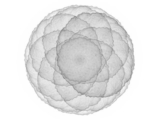 surreal futuristic digital 3d design art abstract background fractal illustration for meditation and decoration wallpaper