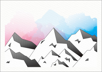 Mountain Illustration #02